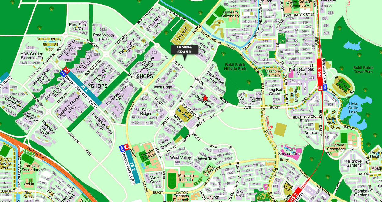 Lumina Grand EC location